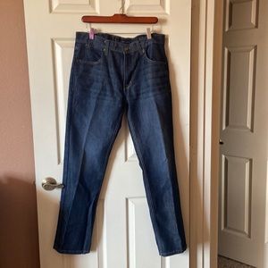 Mens Pd&c Authenticity slim straight denim blue jeans. Like new, barely worn.